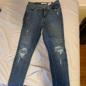 High rise Levi jeans